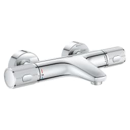 Grohe Grohtherm 1000 Performance Krom Duvardan Banyo Bataryası görsel 1