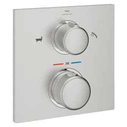 Grohe Allure New Paslanmaz Çelik Fırçalanmış Duvardan Banyo Bataryası görsel 1