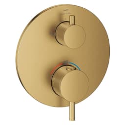 Grohe Atrio New Classic Altın Fırçalanmış Duvardan Banyo Bataryası görsel 1