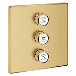 Grohe Grohtherm SmartControl Altın Fırçalanmış Üç Valfli Akış Kontrollü Kumanda - 29127GN0 görsel 1