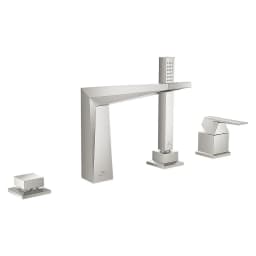 Grohe Allure Brilliant Paslanmaz Çelik Fırçalanmış Küvet Bataryası görsel 1