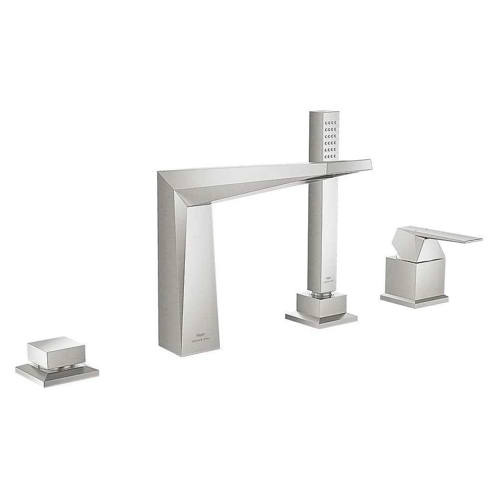 Grohe Allure Brilliant Paslanmaz Çelik Fırçalanmış Küvet Bataryası