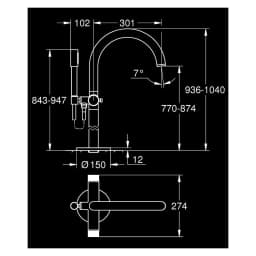 Grohe Atrio Private Collection Bronz Fırçalanmış Knob Küvet Bataryası görsel 2