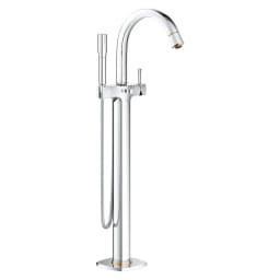 Grohe Grandera Krom Altın Yerden Küvet Bataryası görsel 1