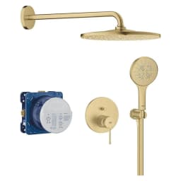 Grohe Essence New Altın Fırçalanmış Duvardan Duş Sistemi görsel 1