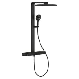 Grohe Rainshower Aqua Pure Siyah Duvardan Duş Sistemi görsel 1