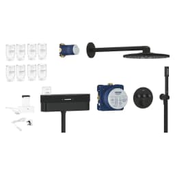 Grohe SmartControl Purefoam Siyah Duvardan Duş Sistemi görsel 1