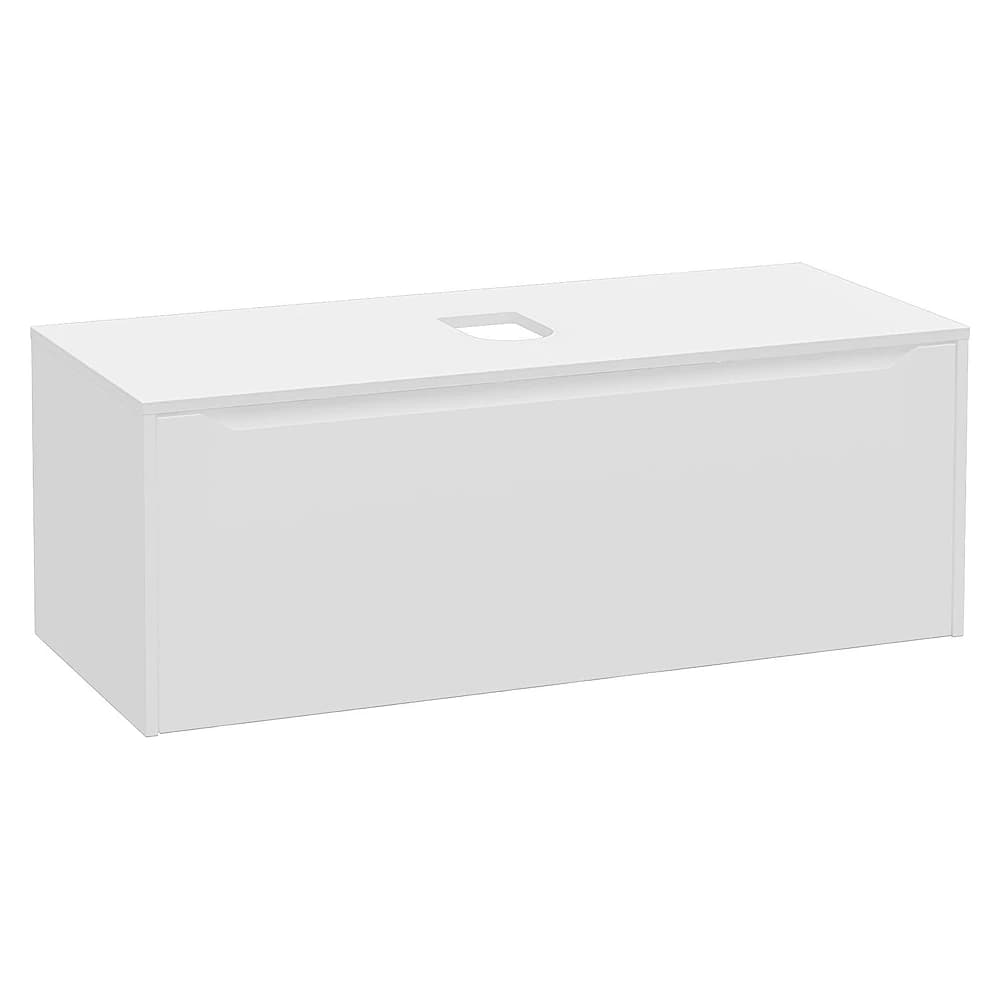 Vitra Integra Square 120 Cm Mat Beyaz Lavabosuz Çanak Lavabo Uyumlu Dolap