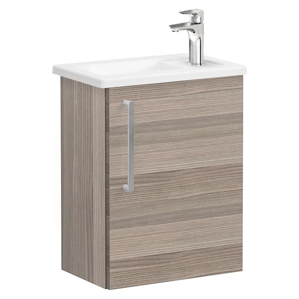 Vitra Root Flat 45 Cm Cordoba Dar Tek Kapaklı Sağ Lavabo Dolabı