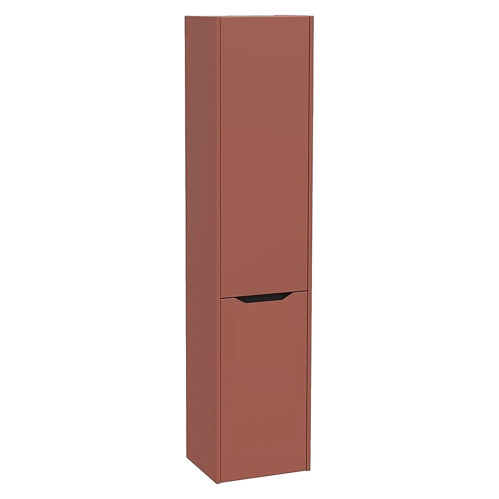 Vitra Integra Square 40 Cm Mat Kırmızı Çamaşır Sepetli Sol Boy Dolabı