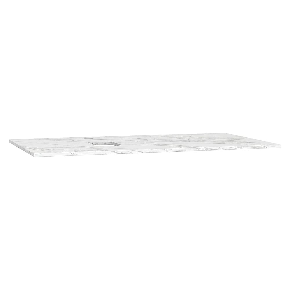 Vitra Origin 90 Cm Calacatta Silk Neolith Armatür Delikli Sol Sifonlu Üst Tezgah