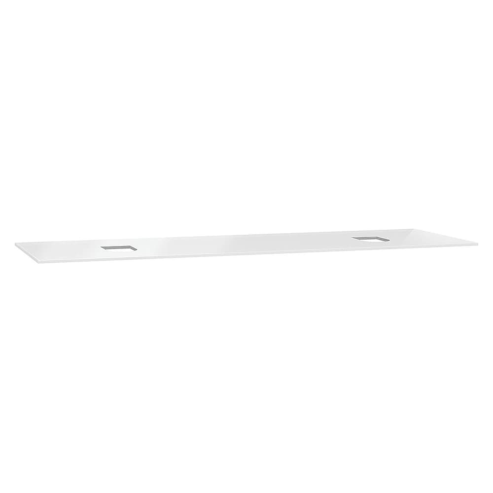 Vitra Origin 150 Cm Beyaz Cam Armatür Deliksiz Çift Sifonlu Üst Tezgah