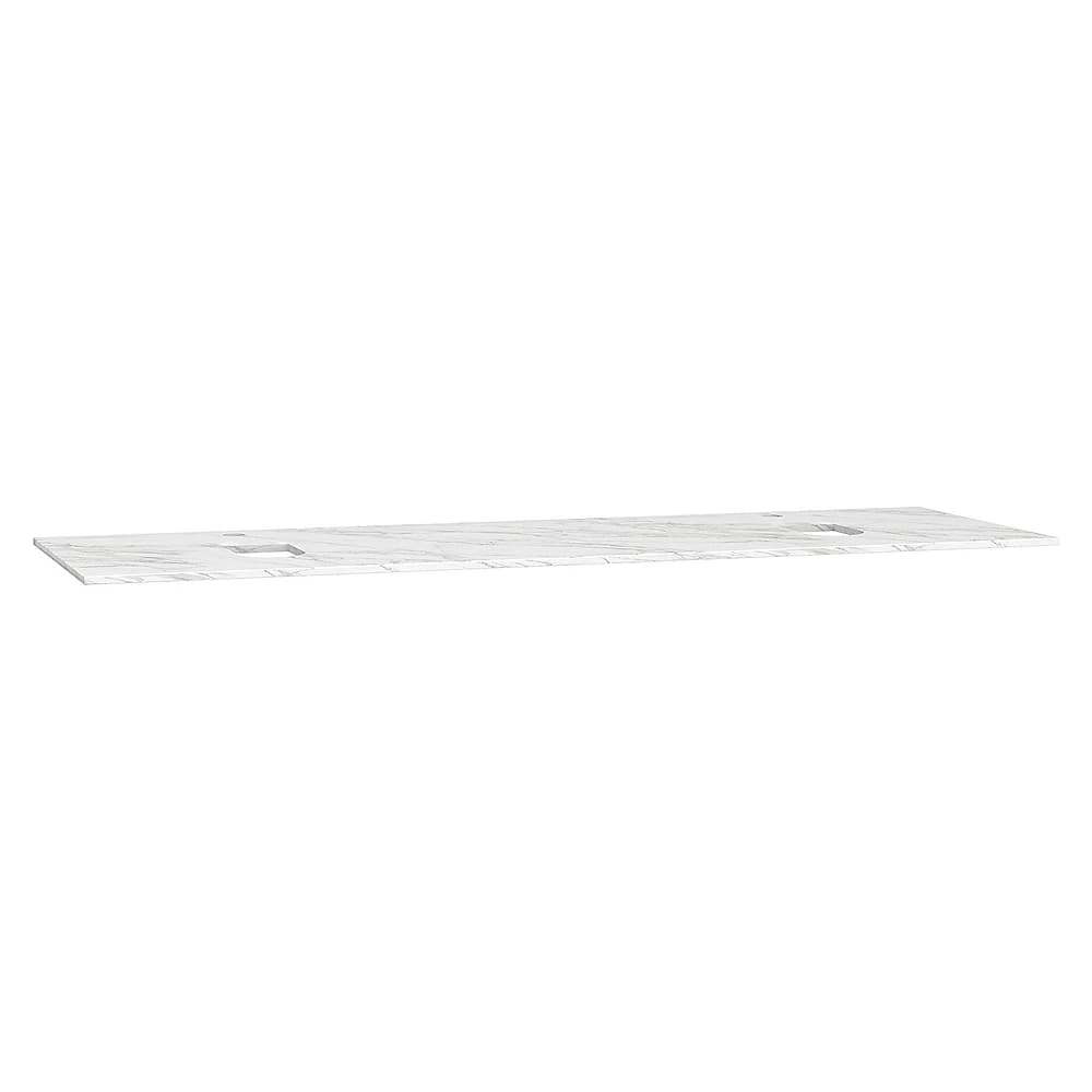 Vitra Origin 150 Cm Calacatta Silk Neolith Armatür Delikli Çift Sifonlu Üst Tezgah