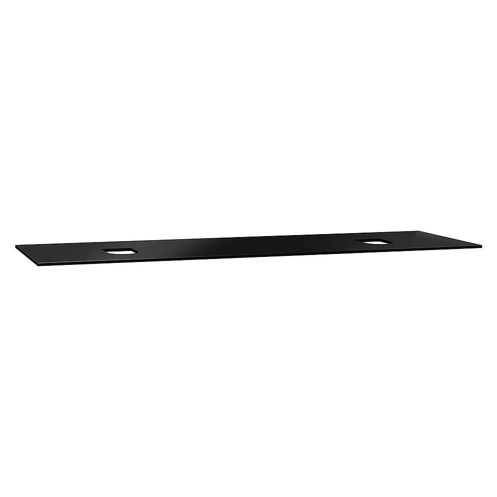 Vitra Origin 150 Cm Siyah Cam Armatür Deliksiz Çift Sifonlu Üst Tezgah