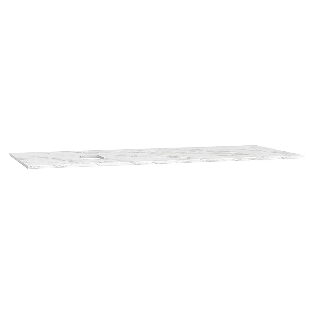 Vitra Origin 120 Cm Calacatta Silk Neolith Armatür Delikli Sol Sifonlu Üst Tezgah