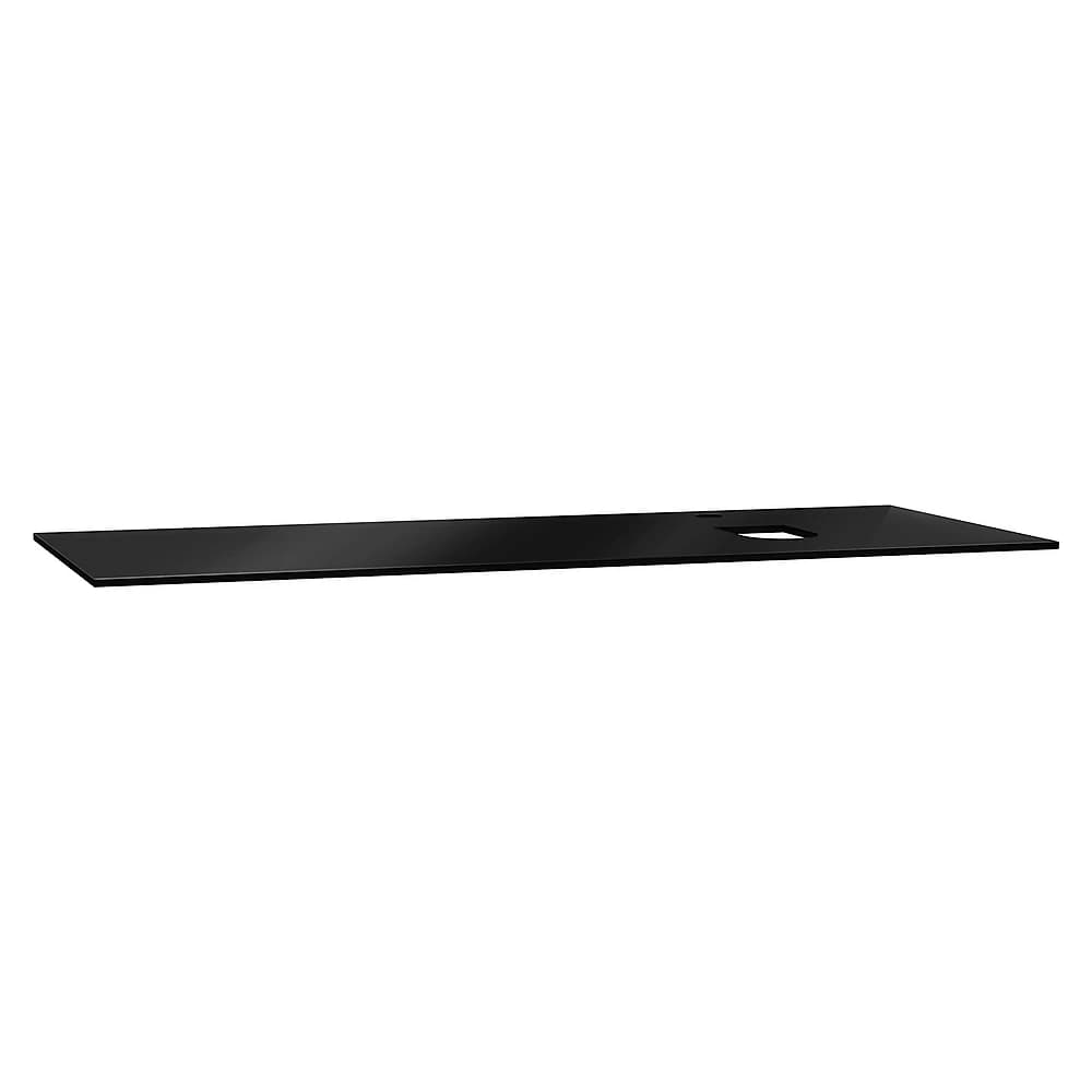 Vitra Origin 120 Cm Siyah Cam Armatür Delikli Sağ Sifonlu Üst Tezgah