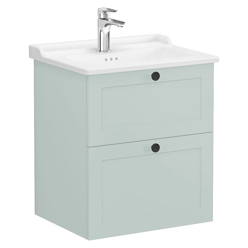 Vitra Root Classic 60 Cm Mat Retro Yeşil İki Çekmeceli Lavabo Dolabı