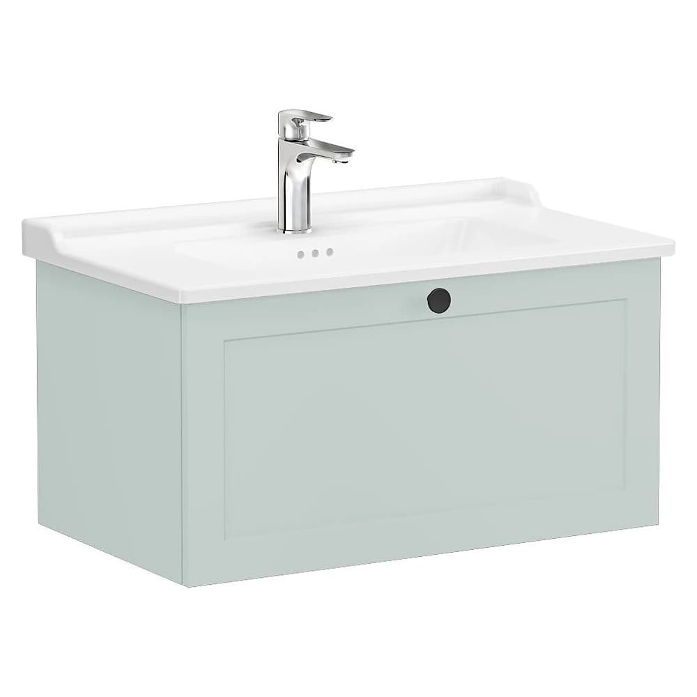 Vitra Root Classic 80 Cm Mat Retro Yeşil Tek Çekmeceli Lavabo Dolabı