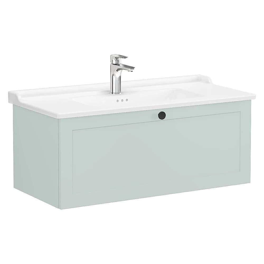 Vitra Root Classic 100 Cm Mat Retro Yeşil Tek Çekmeceli Lavabo Dolabı