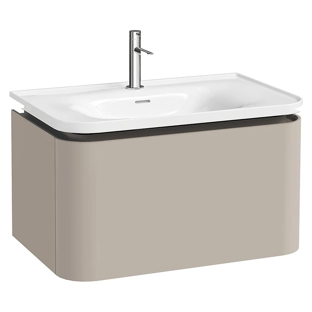 Vitra Glora 80 Cm Mat Soft Bej Tek Çekmeceli Lavabo Dolabı
