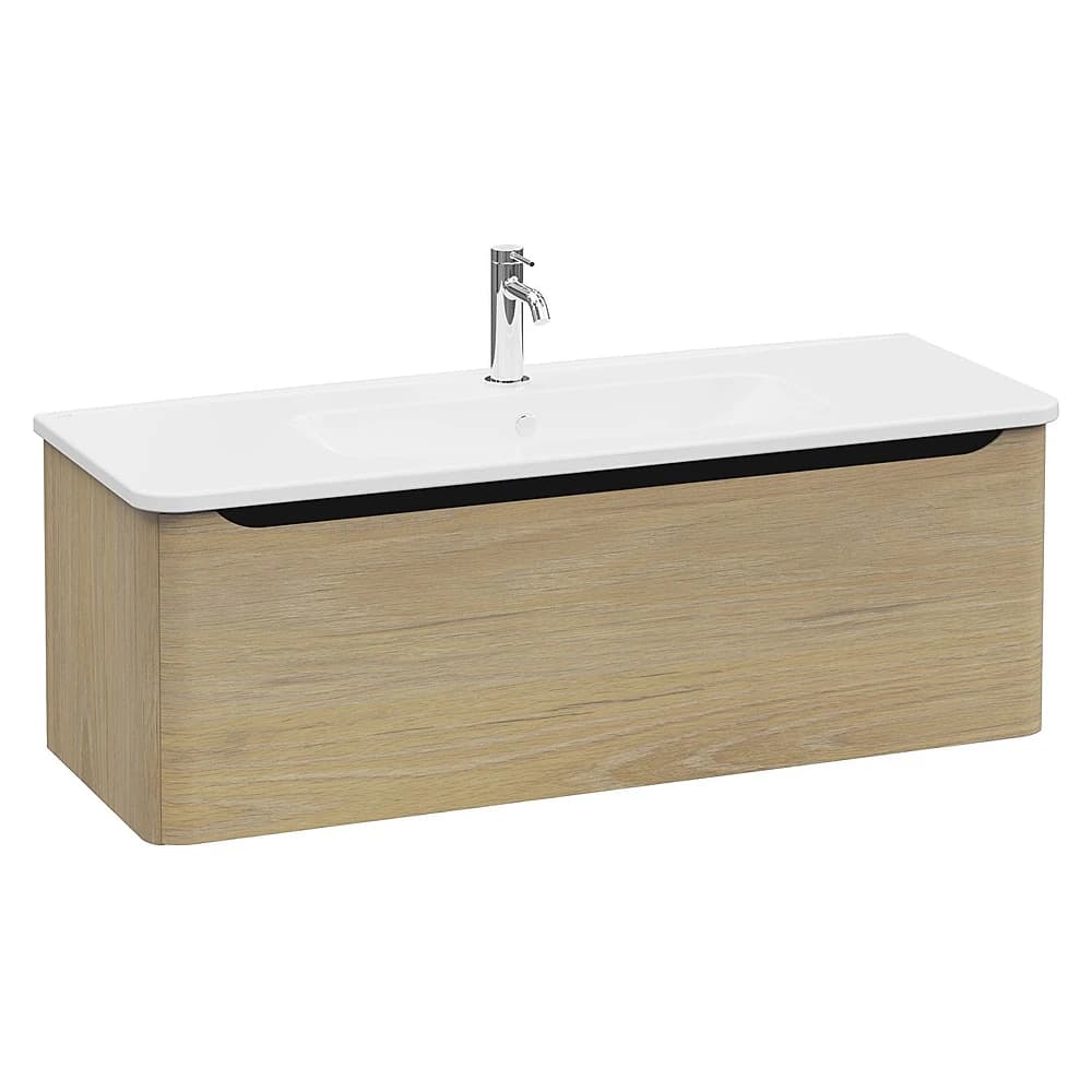 Vitra Integra Round 120 Cm Altın Meşe Tek Çekmeceli Lavabo Dolabı