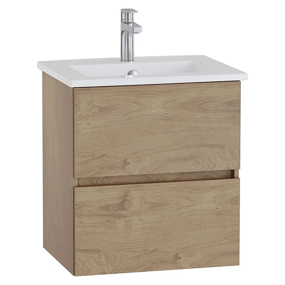 Vitra Mia Plus Square 60 Cm Altın Meşe İki Çekmeceli Lavabo Dolabı