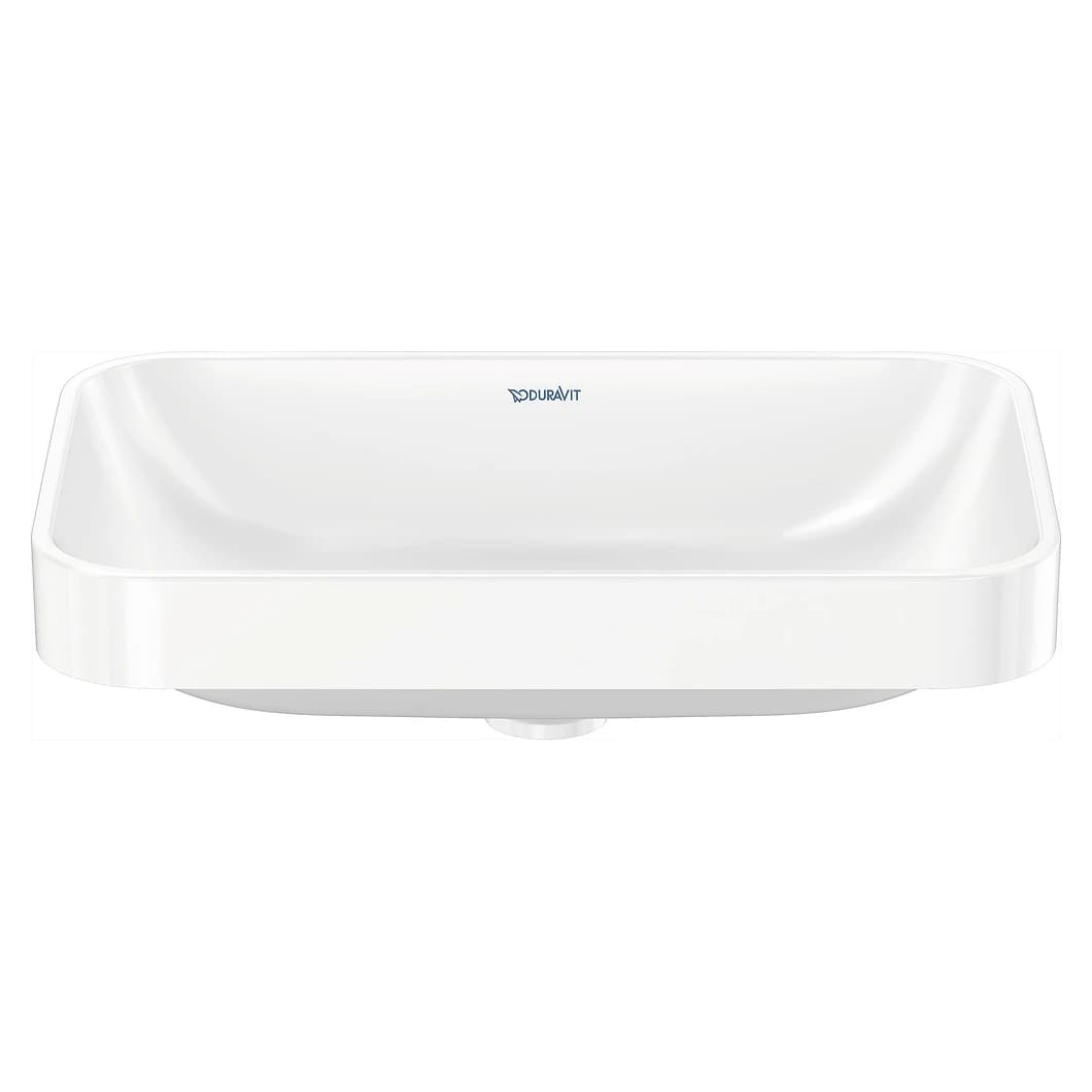 Duravit Happy D.2 60 Cm Beyaz Parlak Armatür Deliksiz Çanak Lavabo