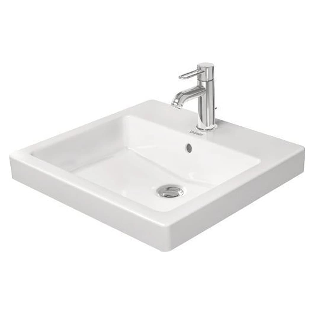 Duravit Vero 50 Cm Beyaz Parlak Tek Armatür Delikli Tezgah Altı Lavabo