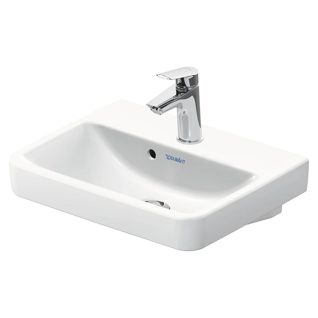 Duravit No.1 45 Cm Beyaz Parlak Tek Armatür Delikli Lavabo