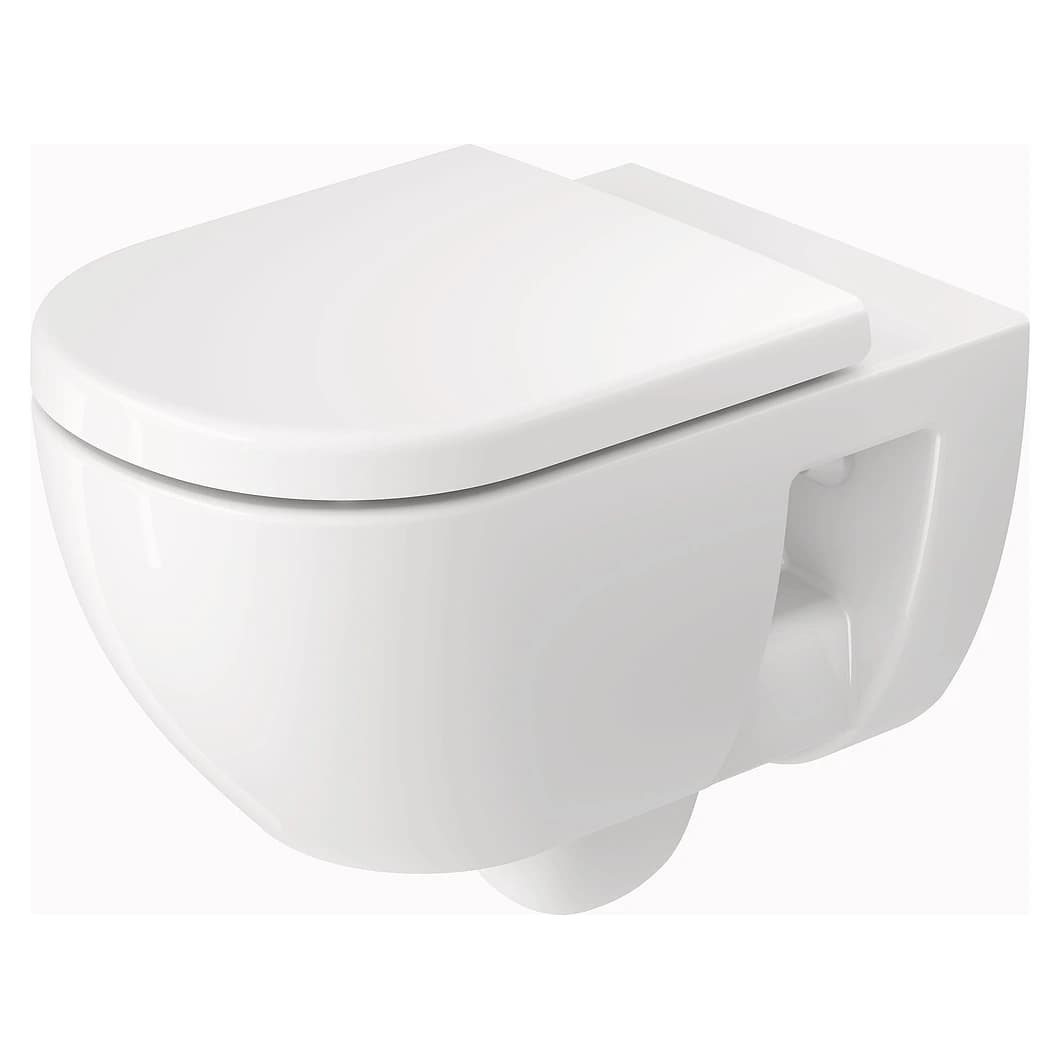 Duravit D-Code 57 Cm Beyaz Parlak Kanalsız Asma Klozet