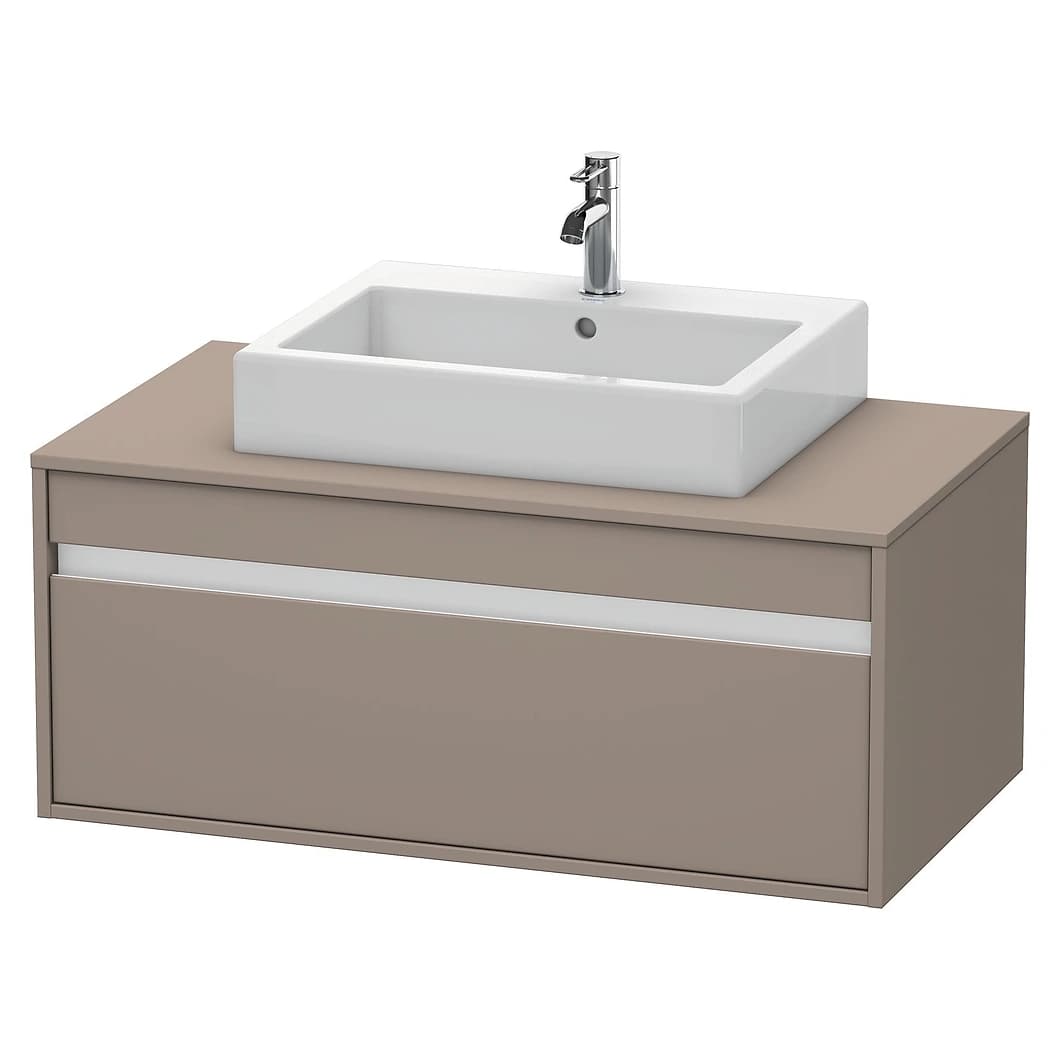 Duravit Ketho 100 Cm Mat Bazalt Bir Çekmeceli Lavabo Dolabı
