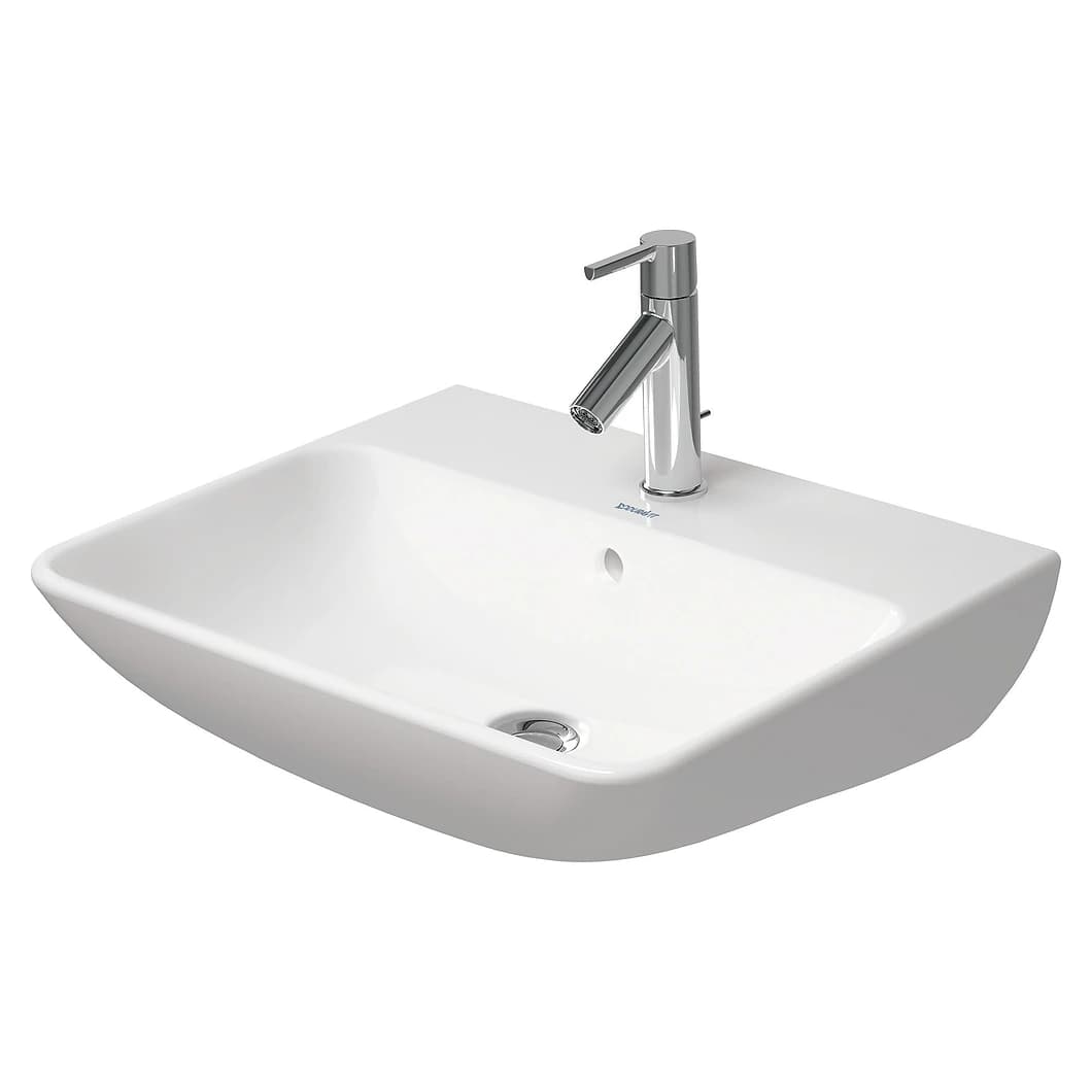 Duravit ME by Starck 55 Cm Beyaz Tek Armatür Delikli Lavabo