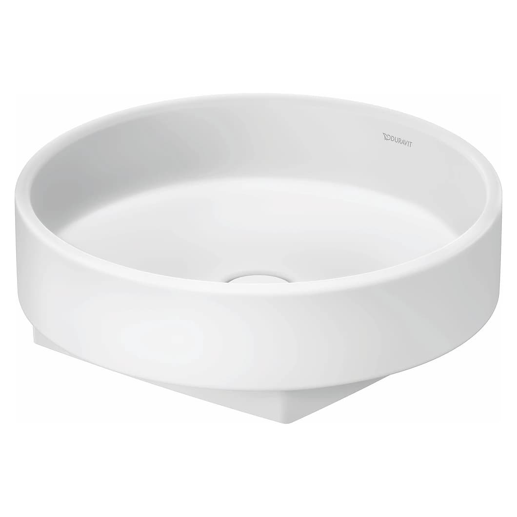 Duravit Balcoon 45 Cm Mat Beyaz Armatür Deliksiz Çanak Lavabo