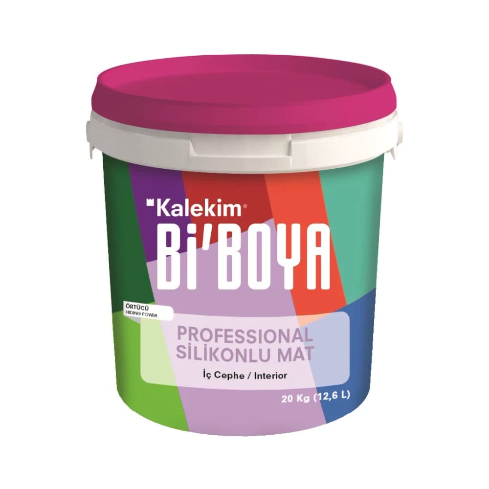 Bi'Boya Professional Silikonlu Mat Beyaz 2,5 Lt Duvar Boyası