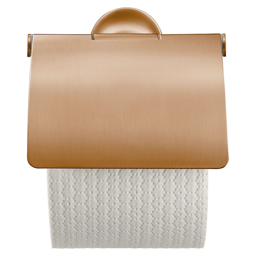 Duravit Starck T Bronz Fırçalanmış Kapaklı Tuvalet Kağıtlığı