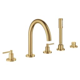 Grohe Atrio Fırçalı Altın Kollu Küvet Bataryası görsel 1