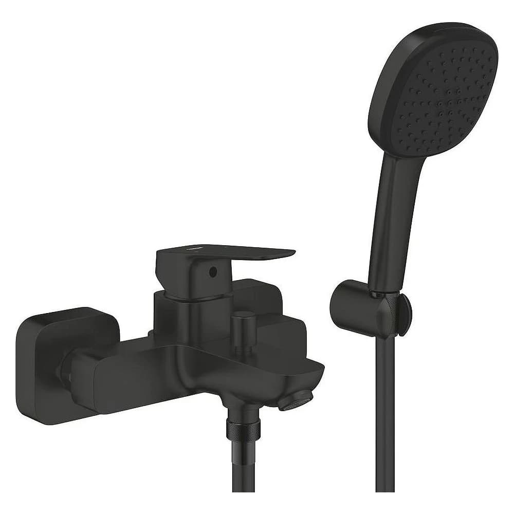 Grohe Cubeo Siyah El Duşlu Sıva Üstü Banyo Bataryası