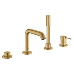 Grohe Essence Fırçalı Altın 4 Delikli Küvet Bataryası görsel 1