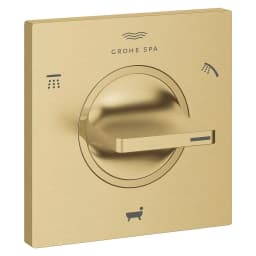 Grohe Allure Fırçalı Altın 3 Yollu Yön Değiştirici görsel 1