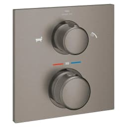 Grohe Allure Fırçalı Antrasit Termostatik Küvet Bataryası görsel 1