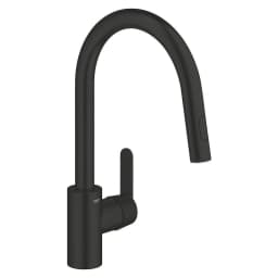 Grohe Get Siyah 2 Akışlı Yüksek Eviye Bataryası görsel 1