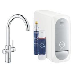 Grohe Blue Home Krom C Çıkışlı Filtreli Eviye Bataryası görsel 1
