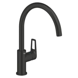 Grohe StartLoop Siyah Yüksek Eviye Bataryası görsel 1