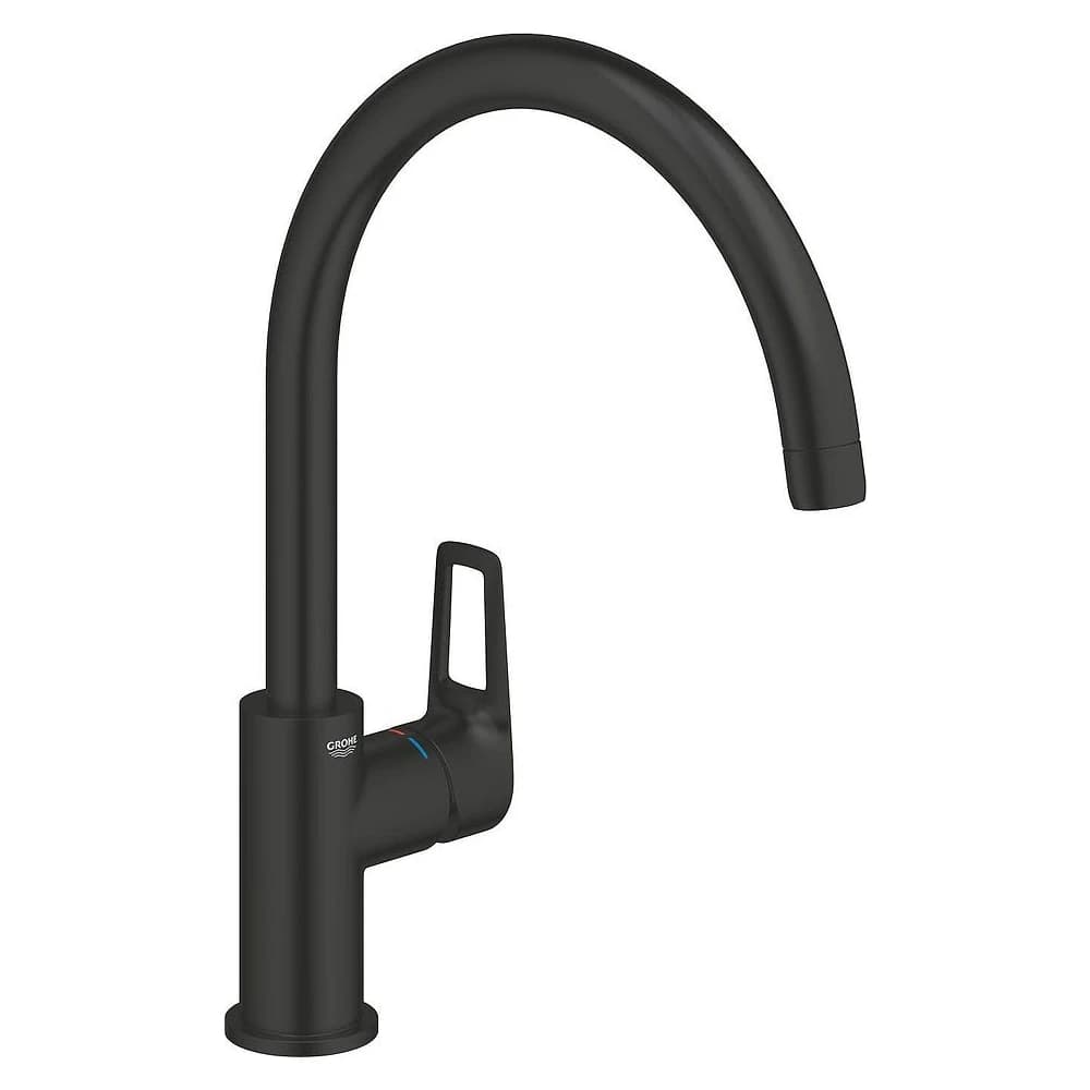 Grohe StartLoop Siyah Yüksek Eviye Bataryası