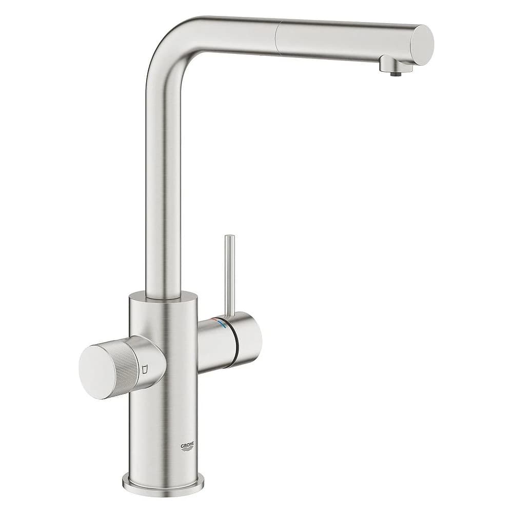 Grohe Blue Pure Minta Çelik Filtreli Eviye Bataryası