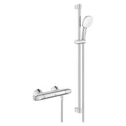 Grohe Grohtherm Krom Termostatik Duş Seti 90 Cm görsel 1