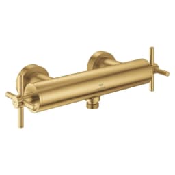 Grohe Atrio Fırçalı Altın Çift Volanlı Duş Bataryası görsel 1
