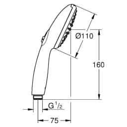 Grohe Tempesta Krom 2 Akışlı El Duşu 26912003 görsel 2