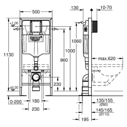 Grohe Rapid SL 113 Cm Gömme Rezervuar 38584001 görsel 2