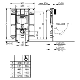 Grohe Rapid SL 113 Cm Engelli Klozet Gömme Rezervuar görsel 2